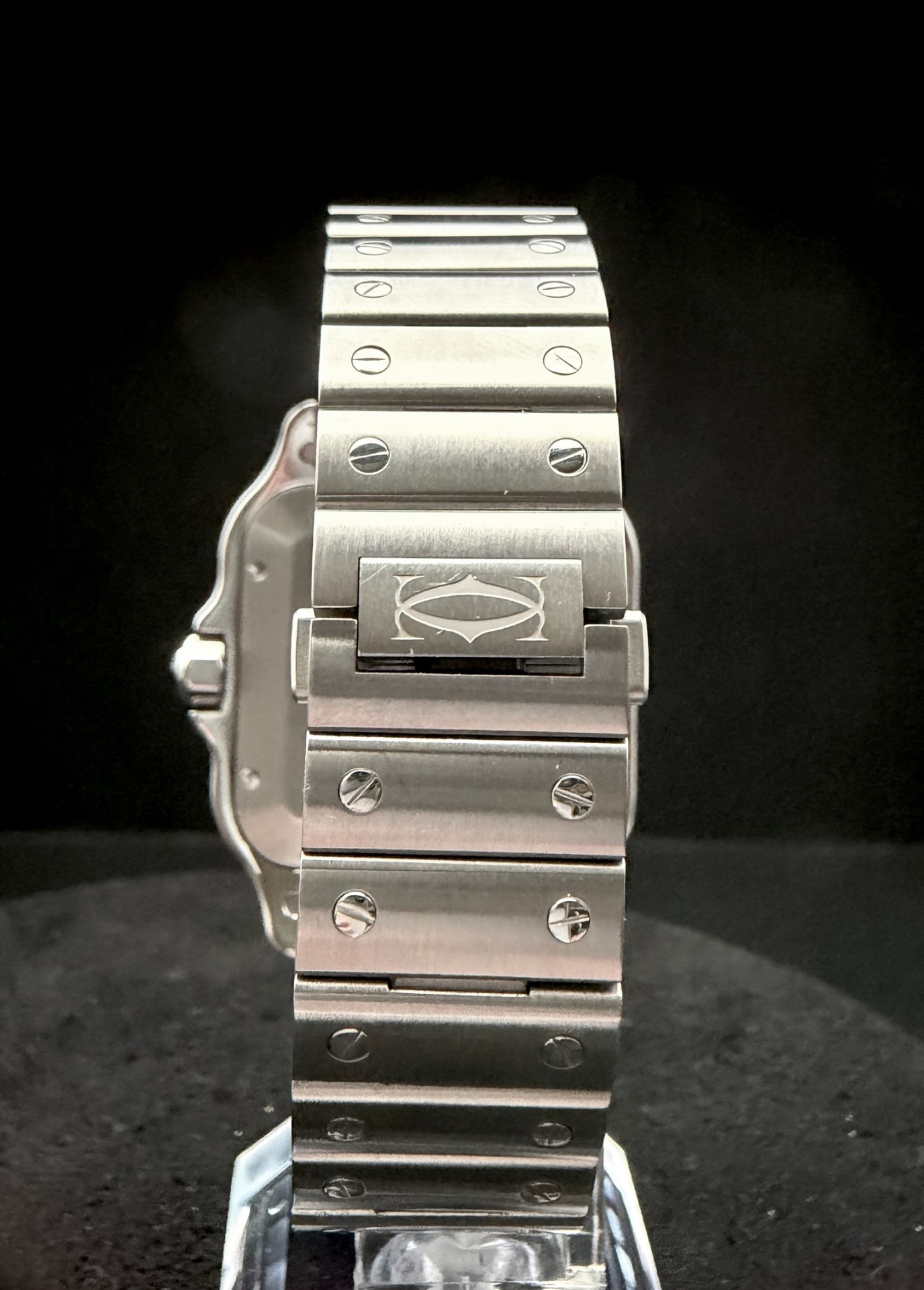 2025 Cartier Santos Large — Cartier signed deployant clasp
