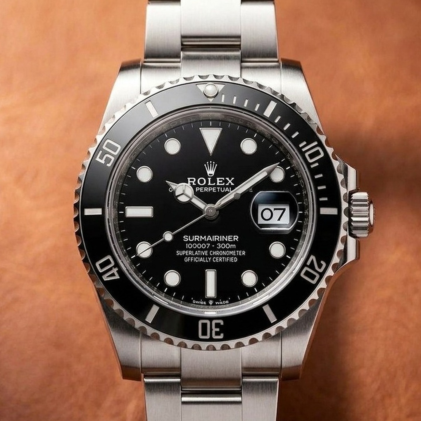 Rolex Submariner Date 126610LN Oystersteel with black dial and black ceramic bezel