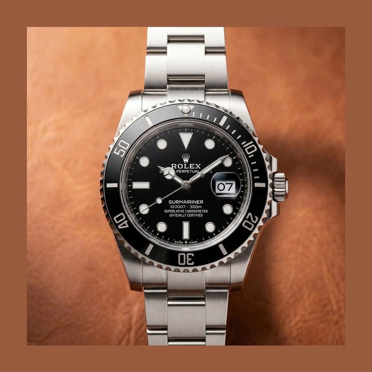 Rolex Submariner Date 126610LN Oystersteel with black dial and black ceramic bezel