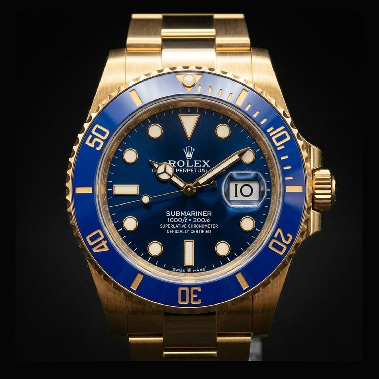 Rolex Submariner Date 126618LB 18k yellow gold with blue dial and blue ceramic bezel
