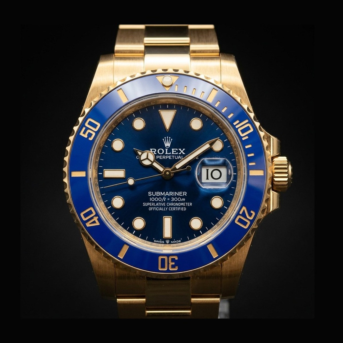 Rolex Submariner Date 126618LB 18k yellow gold with blue dial and blue ceramic bezel